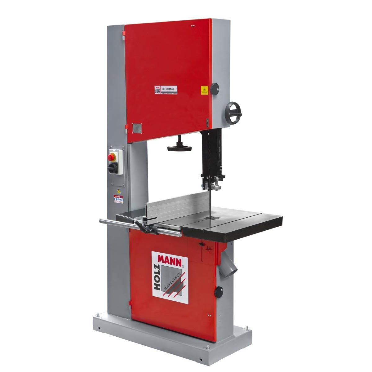 HBS600DELUX — HOLZMANN HBS600DELUX Wood Bandsaw – 600 mm Flywheels, 370 mm Cutting Height