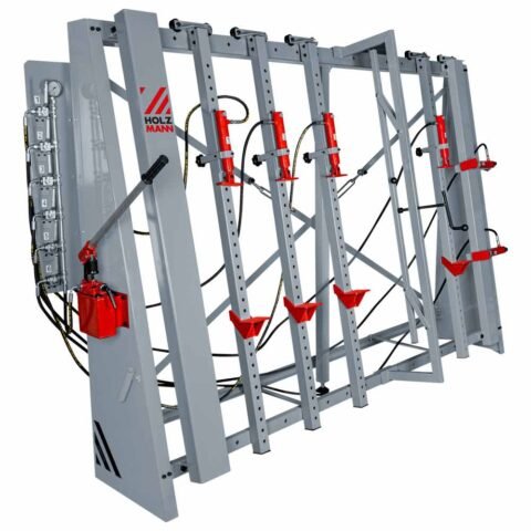 HOLZMANN VSTR3000 ფილების დაწებების საწნეხი დანადგარი (6 x 2 t, ჰიდრავლიკური)